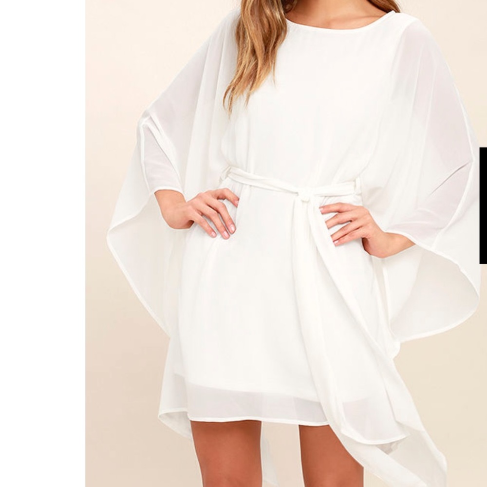 NWT Heavenly Being White Kaftan Dress